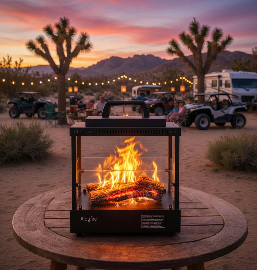 ALOGFIRE Propane Fireplace Heater, Clean and Smokeless, 8,200 BTU